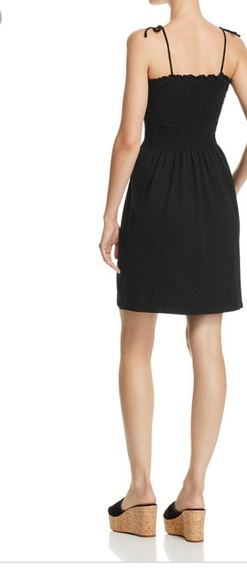 AQUA SMOCKED TIE SHOULDER RUFFLE Dress - Picture 2 of 4